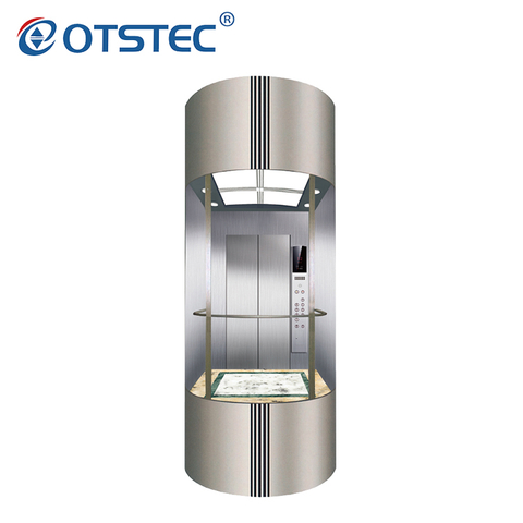 Tecnología alemana fuera del ascensor panorámico circular turístico