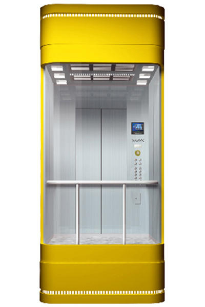 Cápsula panorámica exterior Cápsula de ascensor de cristal Ascensores turísticos