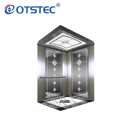 Ascensor de pasajeros de elevación de edificio eléctrico de acero inoxidable Hairline de China
