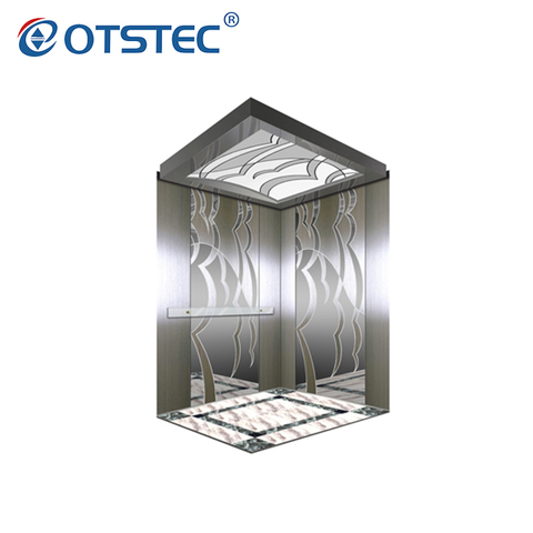 Ascensor de pasajeros de elevación de edificio eléctrico de acero inoxidable Hairline de China